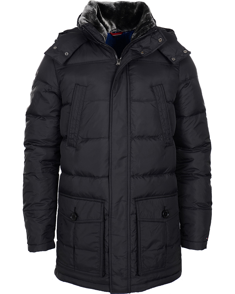 Heren | Jassen | Tommy Hilfiger | New Hudson Down Parka Flag Black
