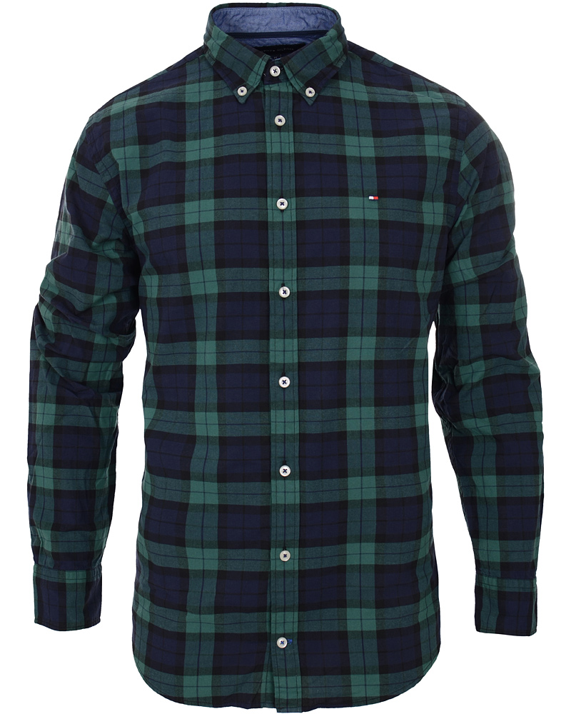 Heren | Overhemden | Tommy Hilfiger | Pharr Check New York Fit Shirt Navy
