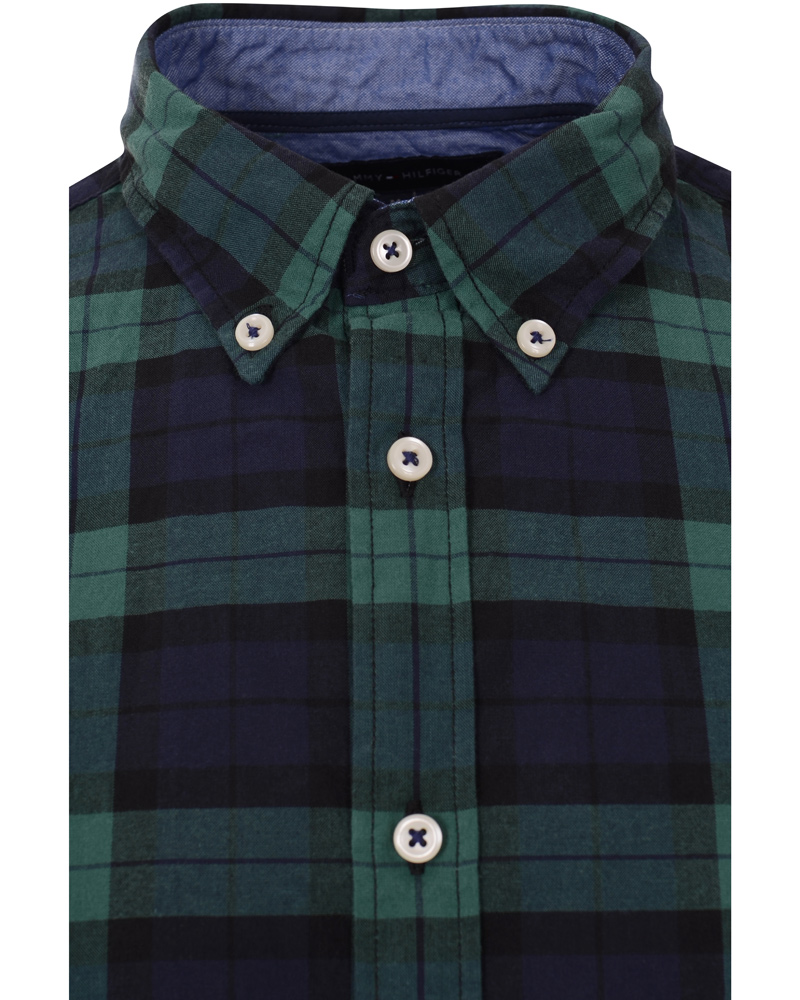 Heren | Overhemden | Tommy Hilfiger | Pharr Check New York Fit Shirt Navy