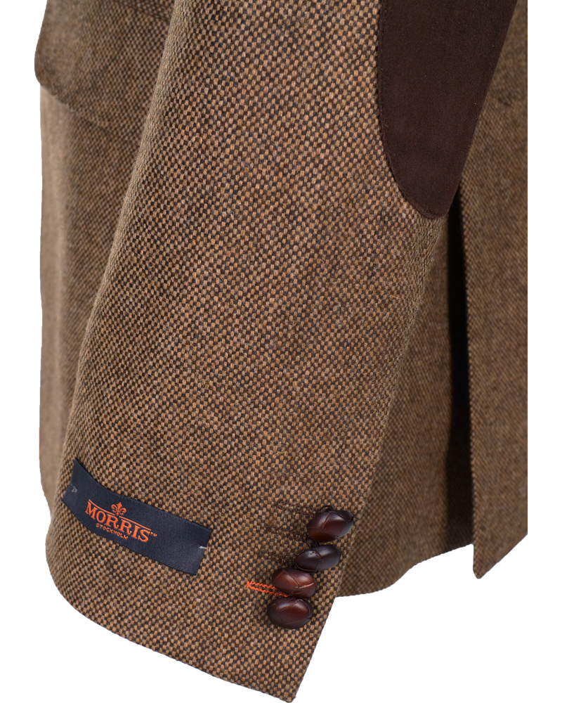 Heren | Blazers | Morris | Marlow Birds Eye Blazer Brown