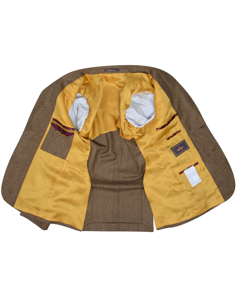 Heren | Blazers | Morris | Marlow Birds Eye Blazer Brown