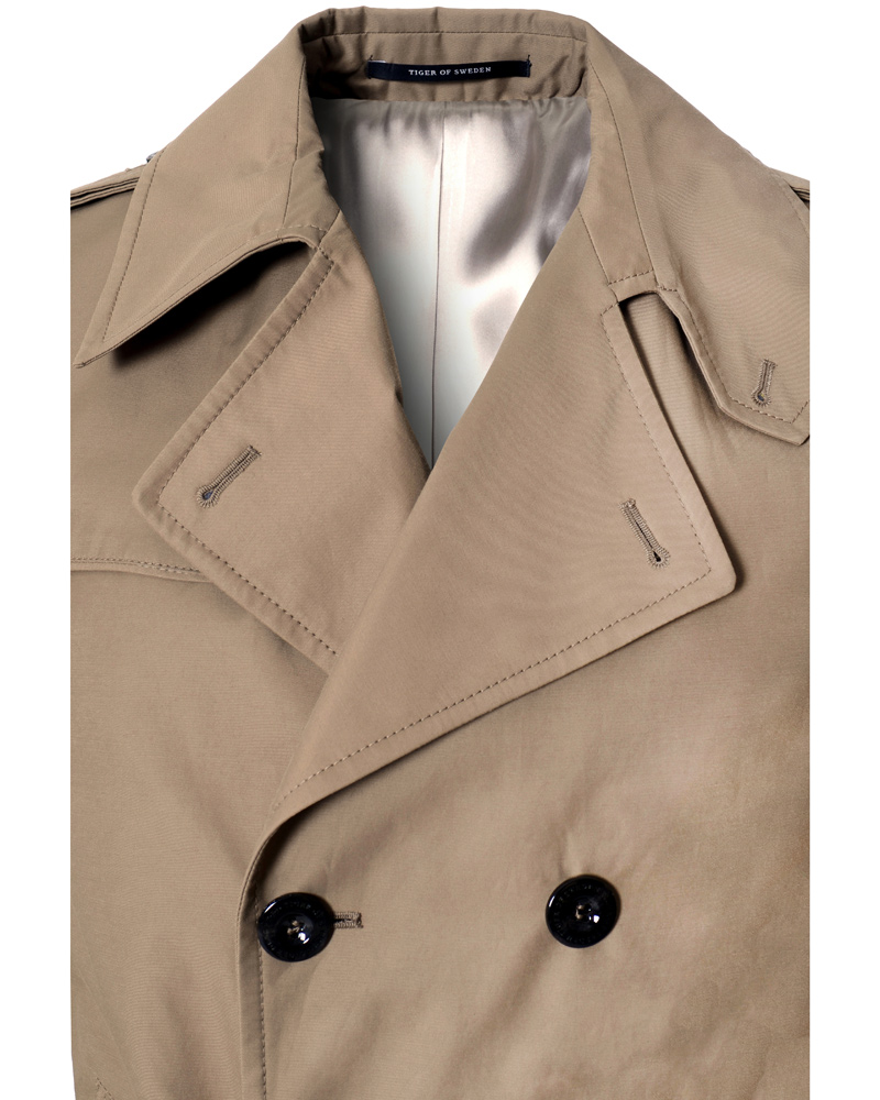 Heren | Jassen | Tiger of Sweden | Gil 3 Trenchcoat Khaki