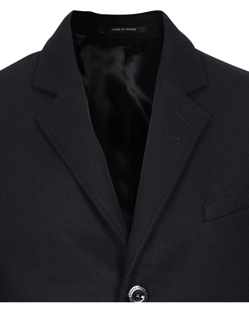 Heren | Jassen | Tiger of Sweden | Dempsey 4 Wool Coat Black