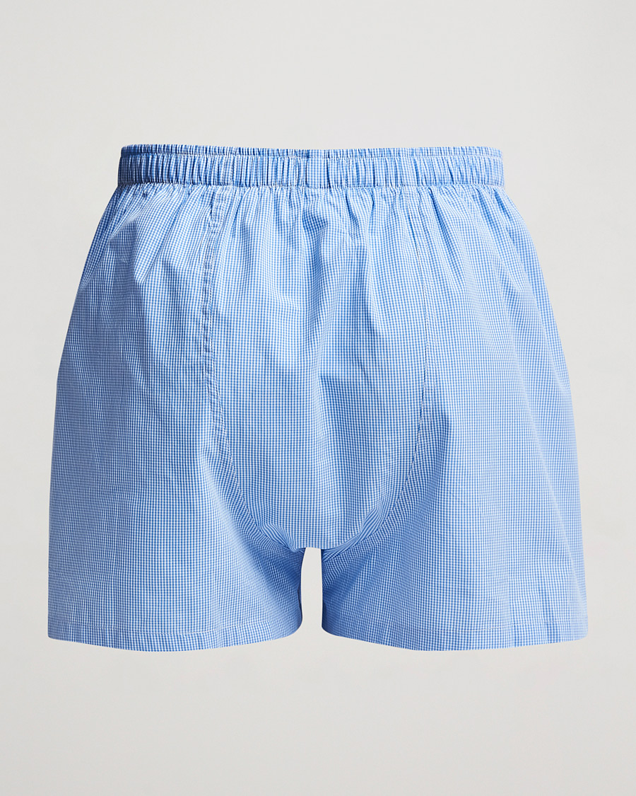 Heren | Boxershorts | Polo Ralph Lauren | Woven Boxer Blue Gingham Blue