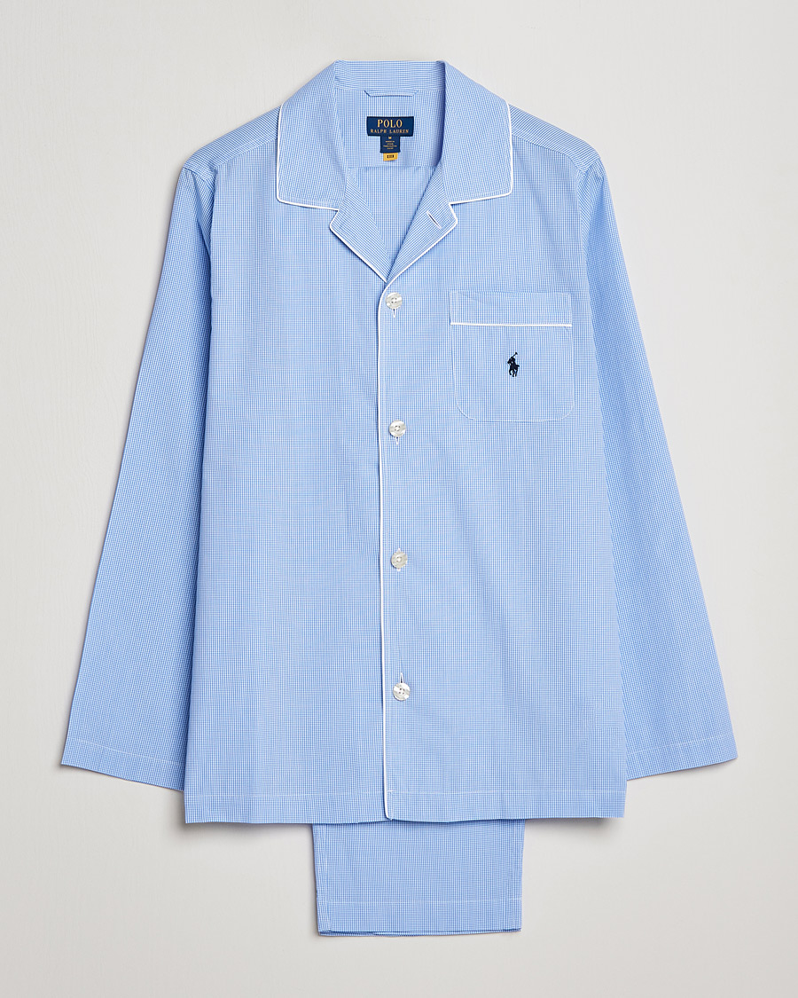 Heren | Pyjama's en gewaden | Polo Ralph Lauren | Pyjama Set Mini Gingham Blue