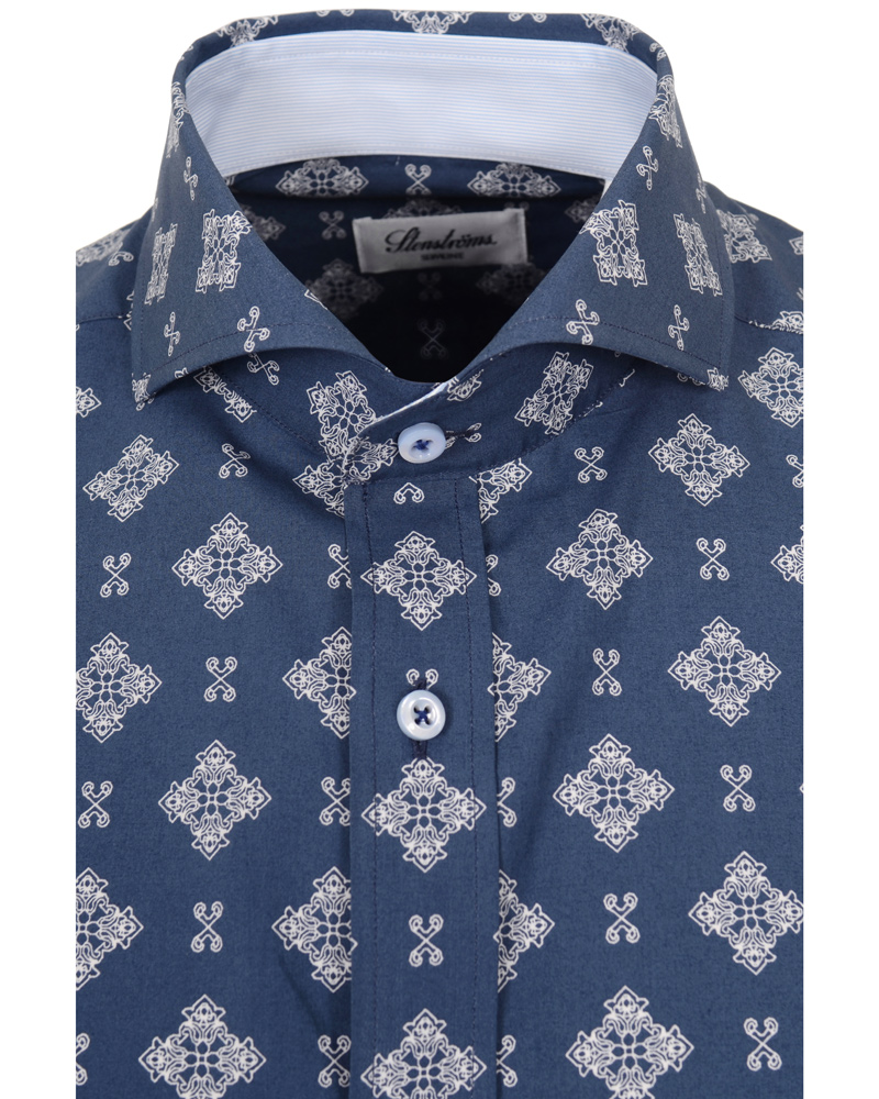 Heren | Overhemden | Stenströms | Skjorta Slimline Pattern Print