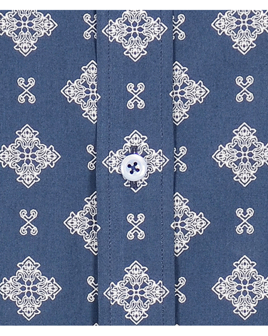 Heren | Overhemden | Stenströms | Skjorta Slimline Pattern Print