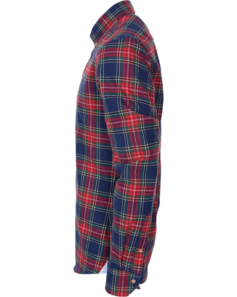 Heren | Overhemden | Stenströms | Skjorta Sport Flanell Red