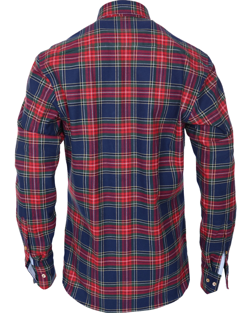 Heren | Overhemden | Stenströms | Skjorta Sport Flanell Red