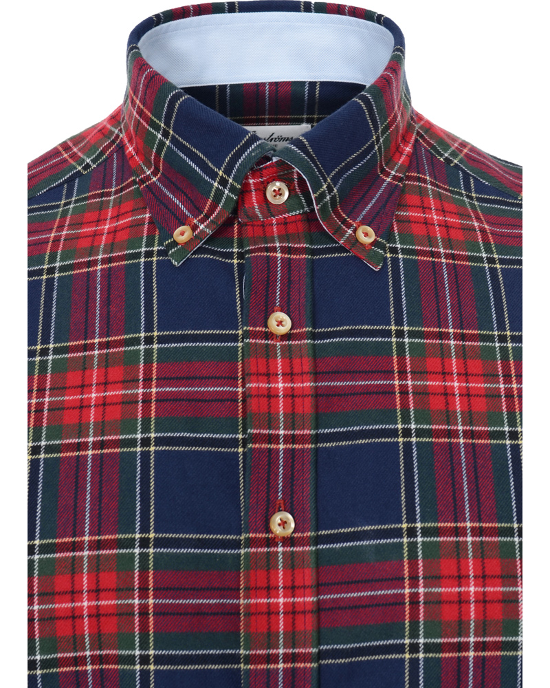 Heren | Overhemden | Stenströms | Skjorta Sport Flanell Red