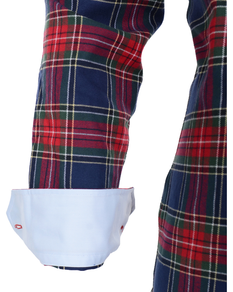 Heren | Overhemden | Stenströms | Skjorta Sport Flanell Red
