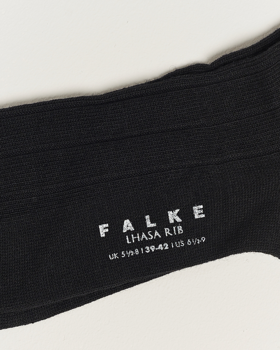 Heren |  | Falke | Lhasa Cashmere Socks Black