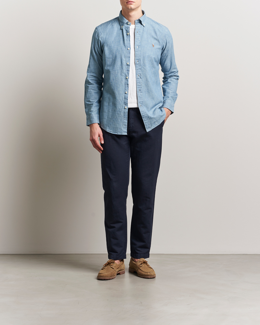 Heren | Overhemden | Polo Ralph Lauren | Custom Fit Shirt Chambray Washed
