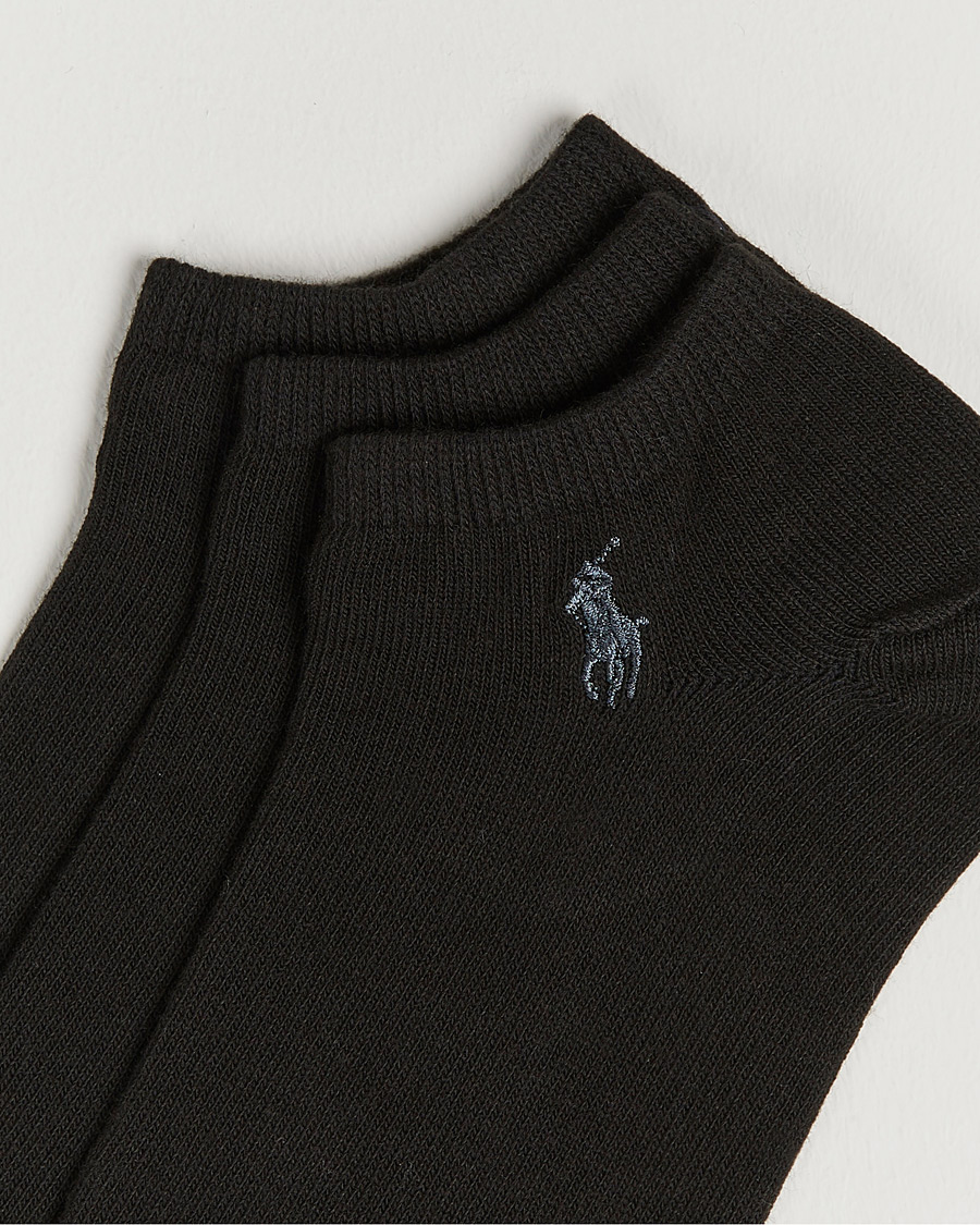 Heren | Preppy Authentic | Polo Ralph Lauren | 3-Pack Ghost Sock Black