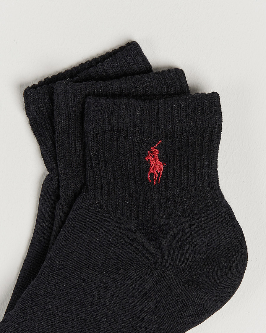 Heren |  | Polo Ralph Lauren | 3-Pack Sport Quarter Socks Black