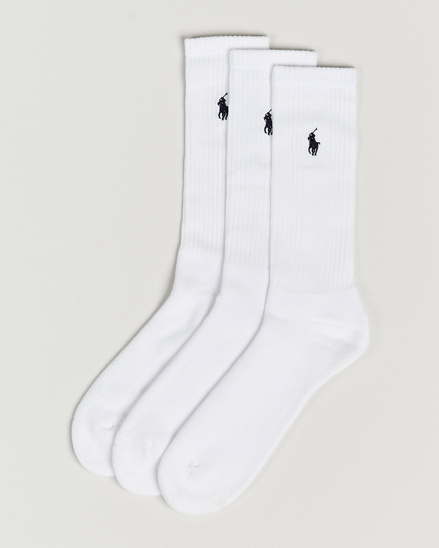 Heren | Ondergoed | Polo Ralph Lauren | 3-Pack Sport Socks White