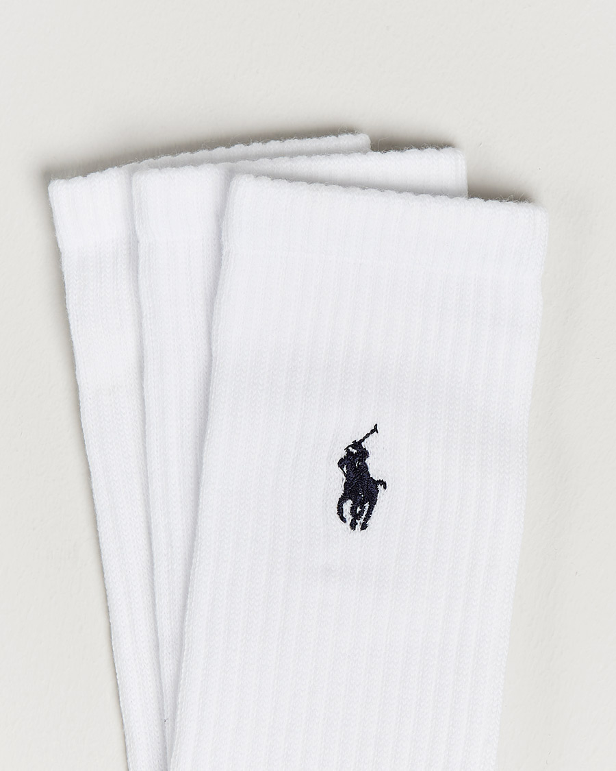 Heren | Ondergoed | Polo Ralph Lauren | 3-Pack Sport Socks White