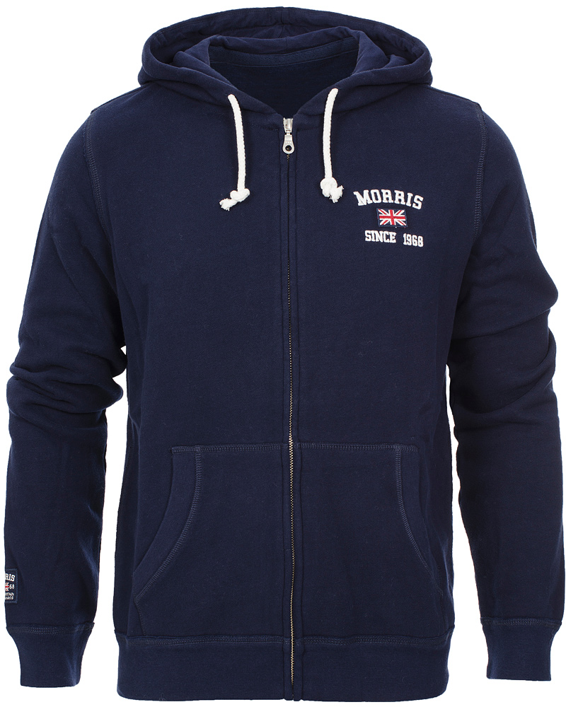 Heren | Truien | Morris | Yale Zip-Hood Navy