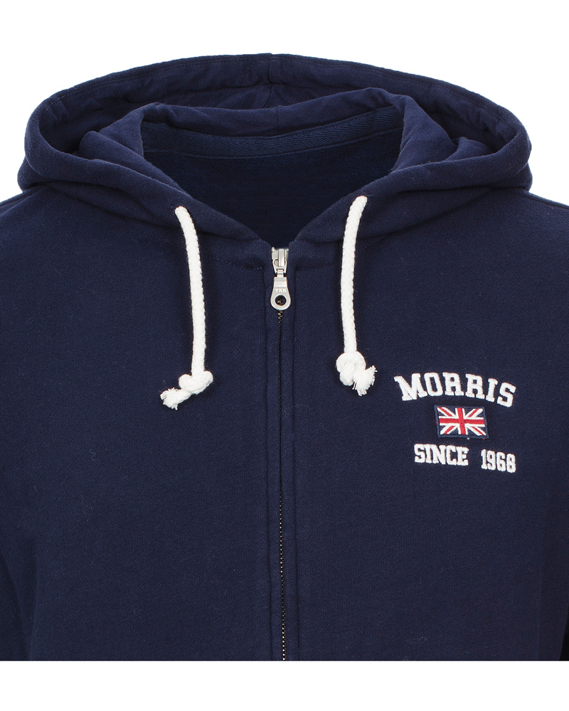 Heren | Truien | Morris | Yale Zip-Hood Navy