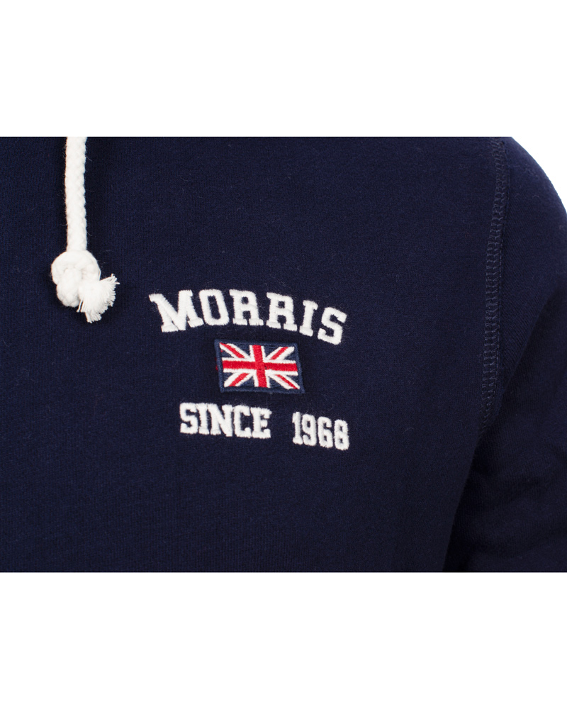 Heren | Truien | Morris | Yale Zip-Hood Navy