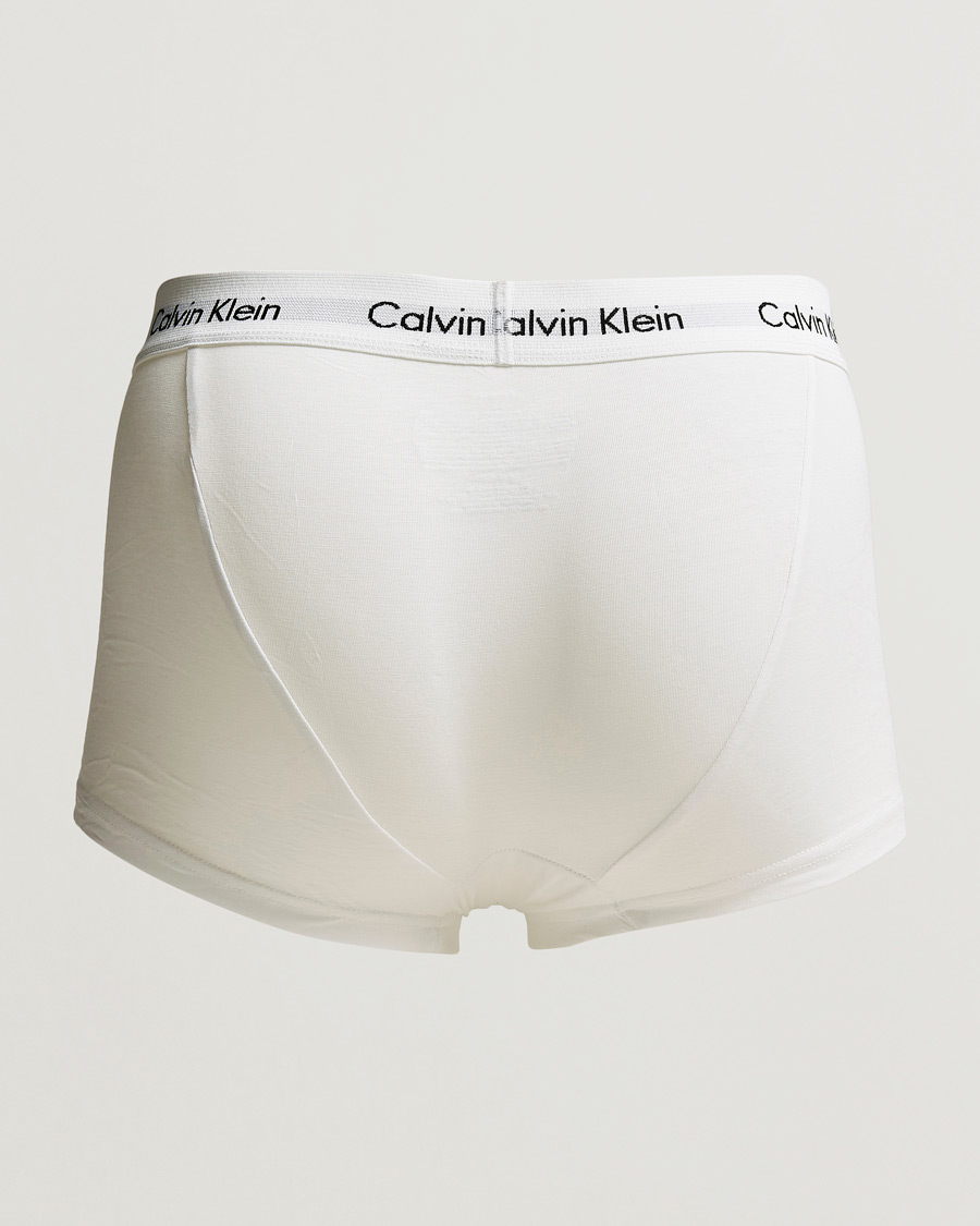 Heren | Ondergoed | Calvin Klein | Cotton Stretch Low Rise Trunk 3-pack White