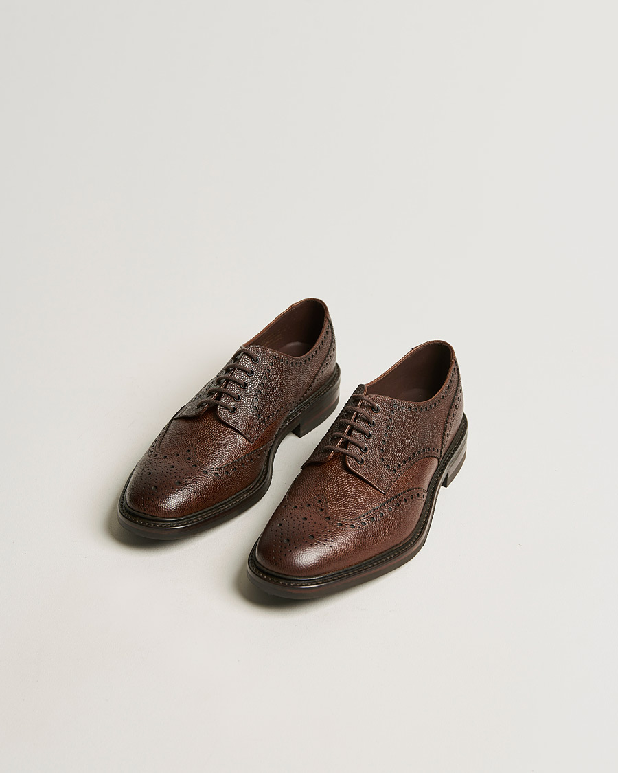 Heren | Loake 1880 | Loake 1880 | Badminton Brogue Dark Brown Grain