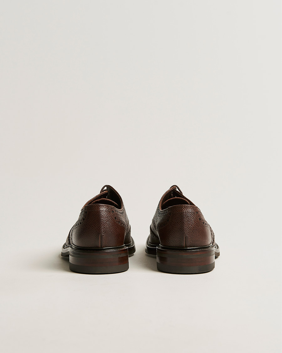 Heren | Brogues | Loake 1880 | Badminton Brogue Dark Brown Grain