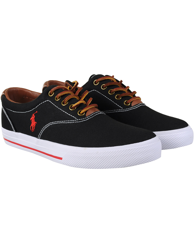 Heren | Polo Ralph Lauren Vaughn-NE Sneaker Black | Polo Ralph Lauren | Vaughn-NE Sneaker Black