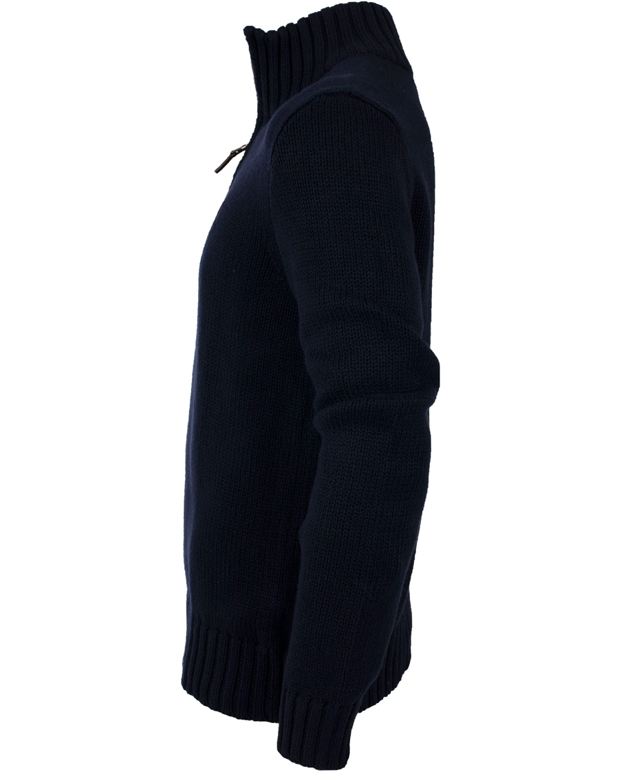 Heren | Truien | Polo Ralph Lauren | Half Zip Cotton Sweater Hunter Navy