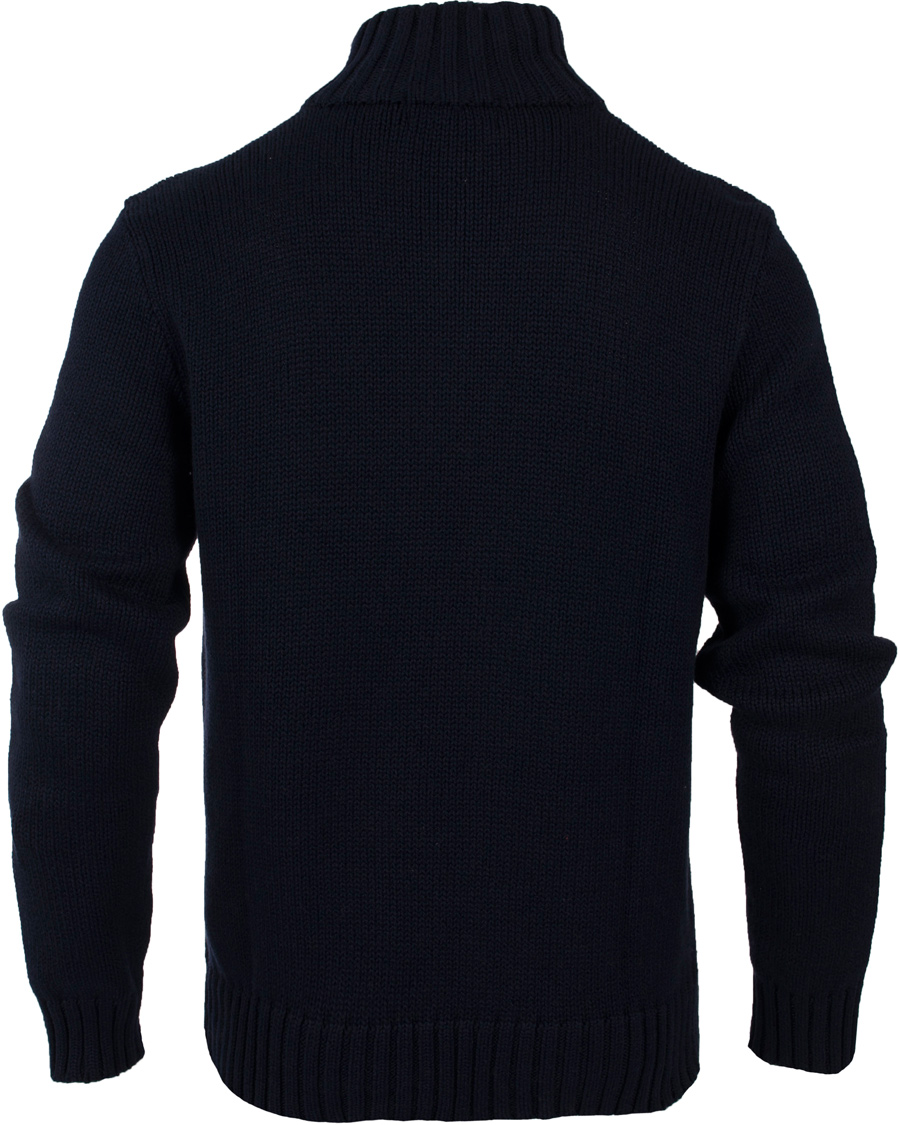Heren | Truien | Polo Ralph Lauren | Half Zip Cotton Sweater Hunter Navy