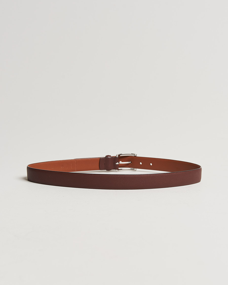 Heren | Polo Ralph Lauren Cowhide Belt 3 cm Brown | Polo Ralph Lauren | Cowhide Belt 3 cm Brown