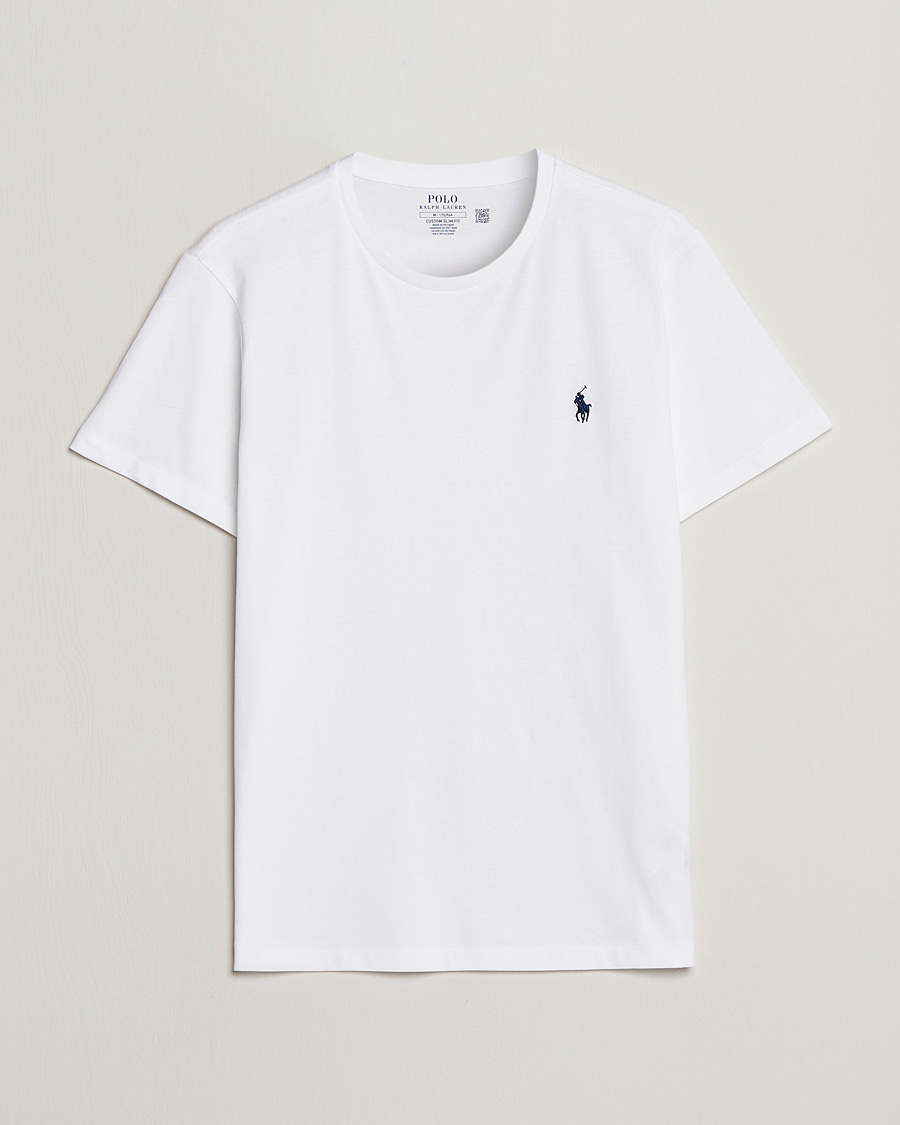 Heren | T-shirts | Polo Ralph Lauren | Custom Slim Fit Tee White