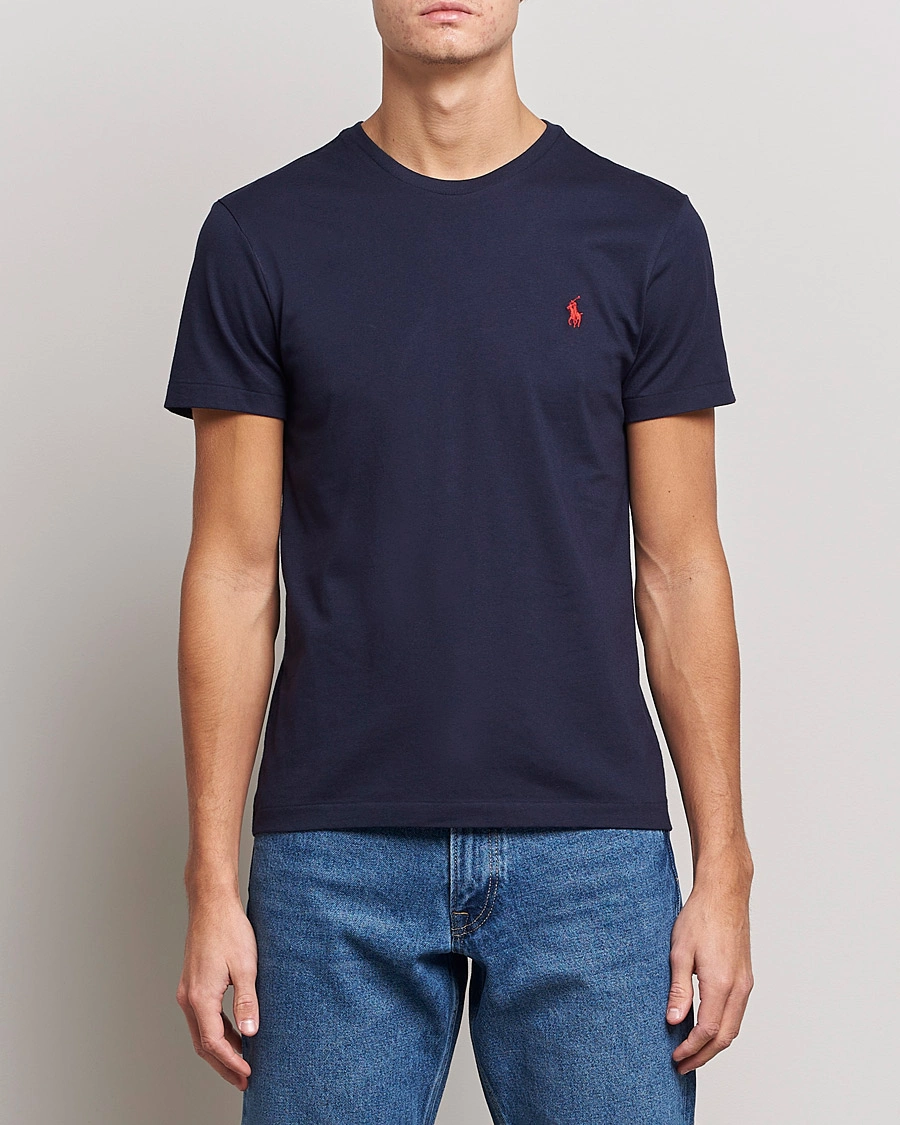 Heren | T-shirts met korte mouwen | Polo Ralph Lauren | Custom Slim Fit Tee Ink
