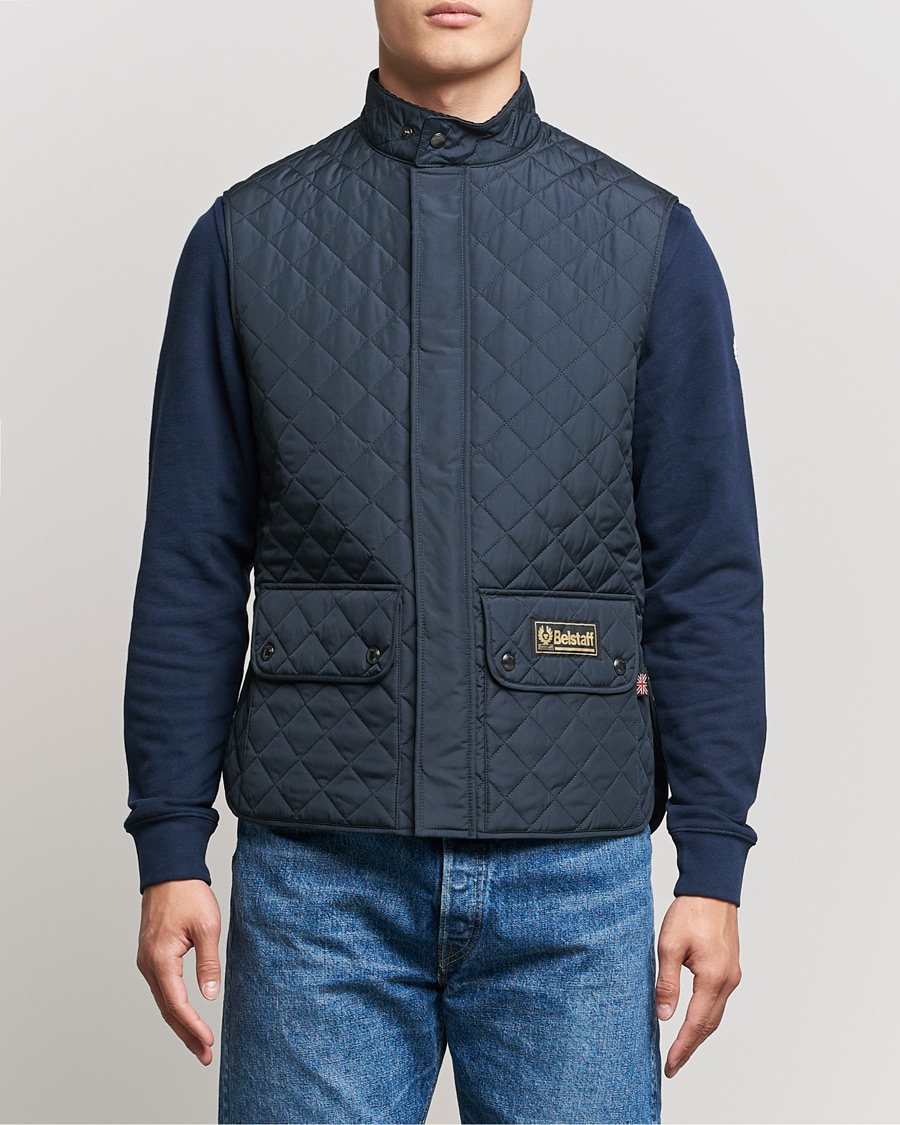 Heren | Best of British | Belstaff | Waistcoat Quilted Navy