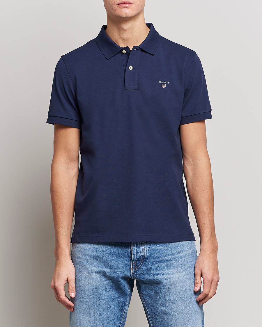 Heren | Polo's | GANT | The Original Polo Evening Blue