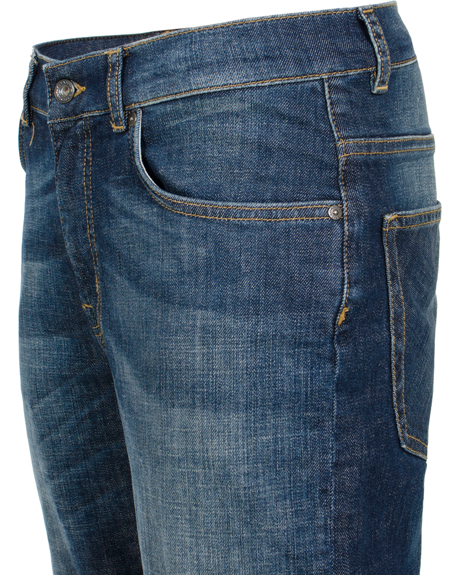 Heren | Jeans | GANT | Knight Stretch Jean Tyler Fit Mid Blue Worn in