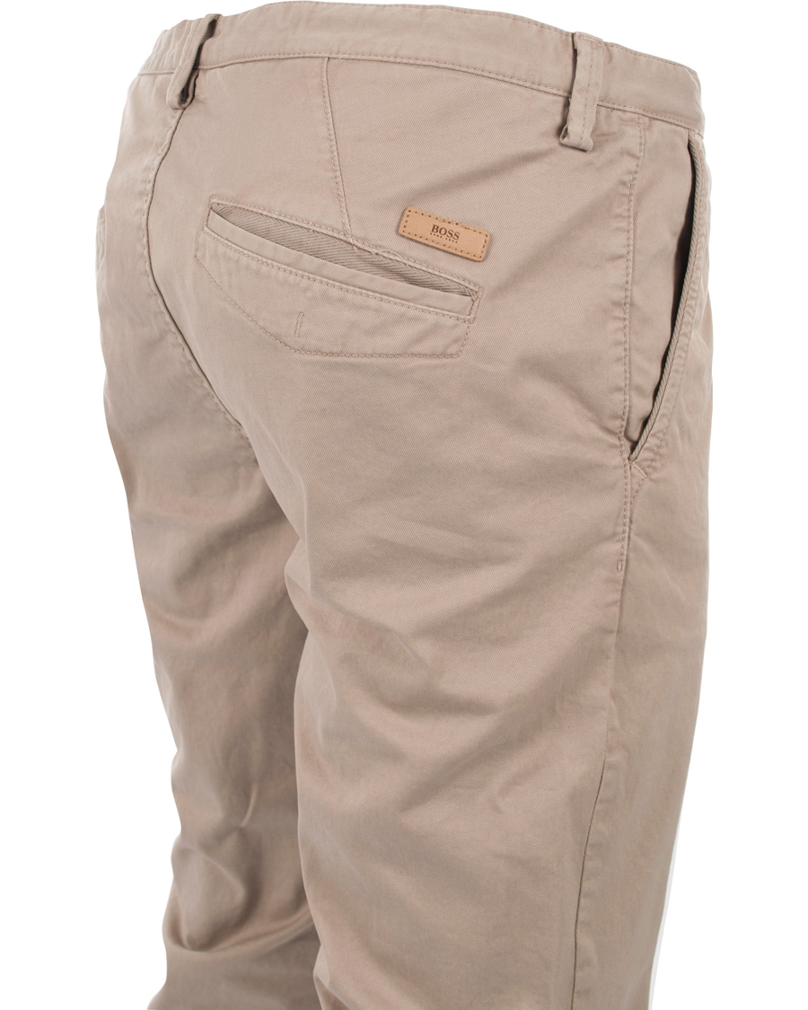 Heren | Broeken | BOSS BLACK | BOSS Rice 1-D Slim Fit Chinos Open Beige