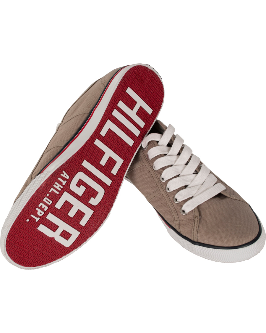 Heren | Tommy Hilfiger Vantage 2A Canvas Sneaker Grey Cobblestone | Tommy Hilfiger | Vantage 2A Canvas Sneaker Grey Cobblestone