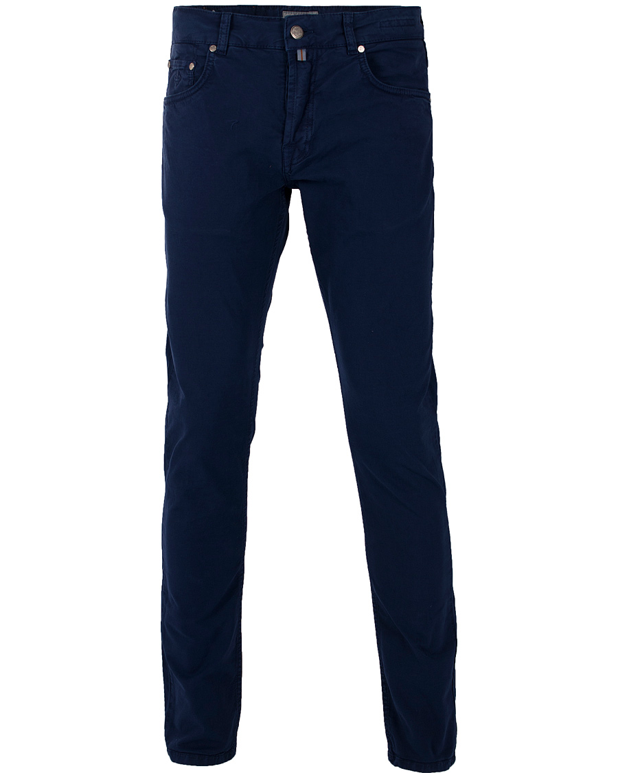 Heren | Jeans | Morris | James Canvas 5-Pocket Royal Blue