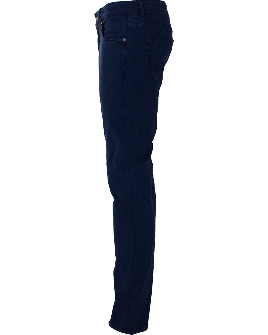 Heren | Jeans | Morris | James Canvas 5-Pocket Royal Blue