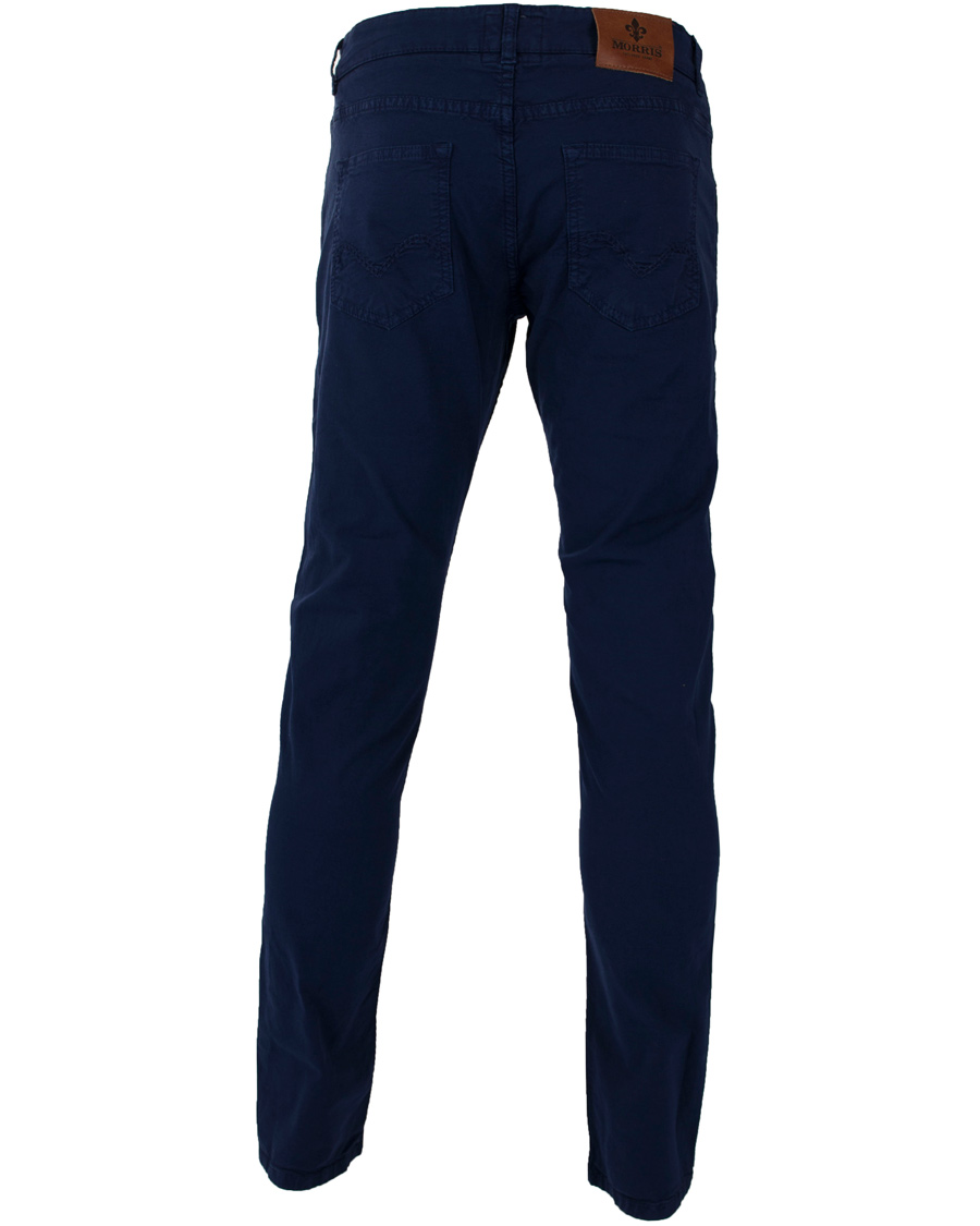 Heren | Jeans | Morris | James Canvas 5-Pocket Royal Blue