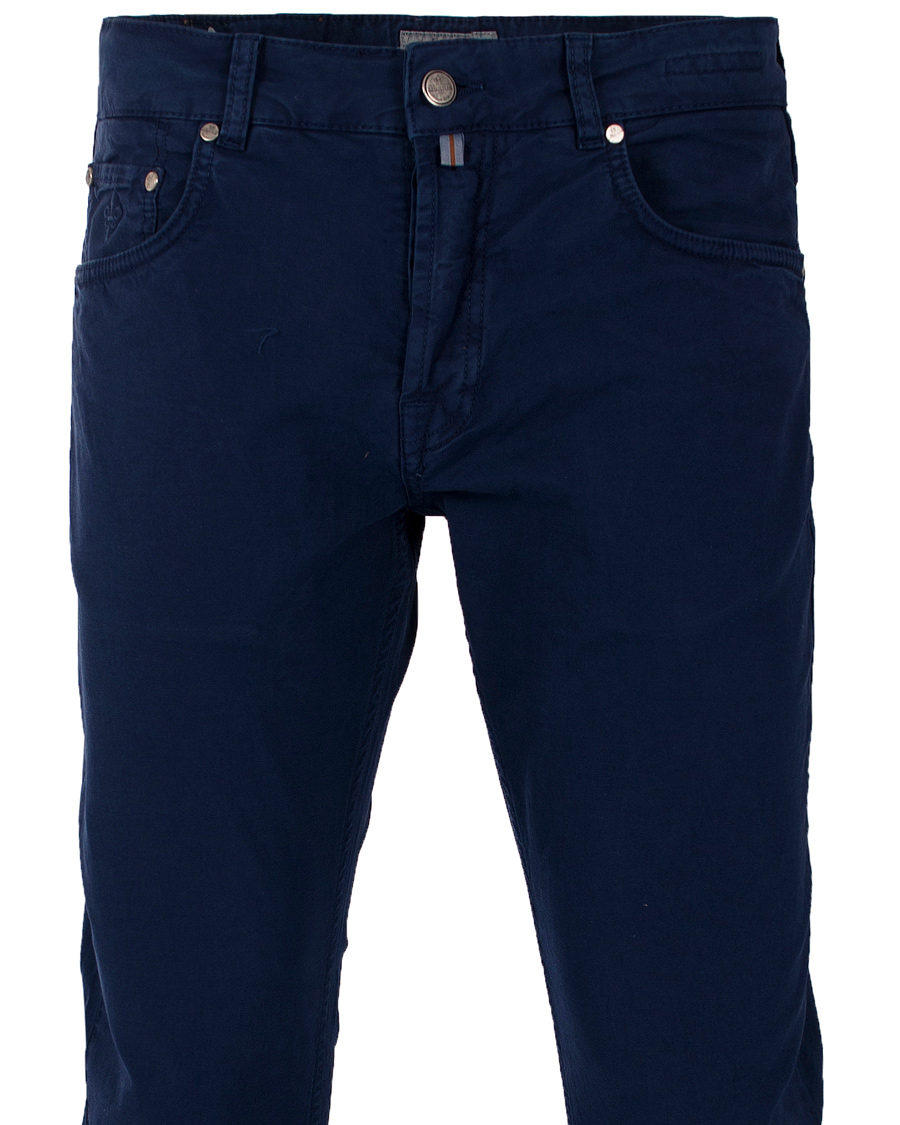 Heren | Jeans | Morris | James Canvas 5-Pocket Royal Blue