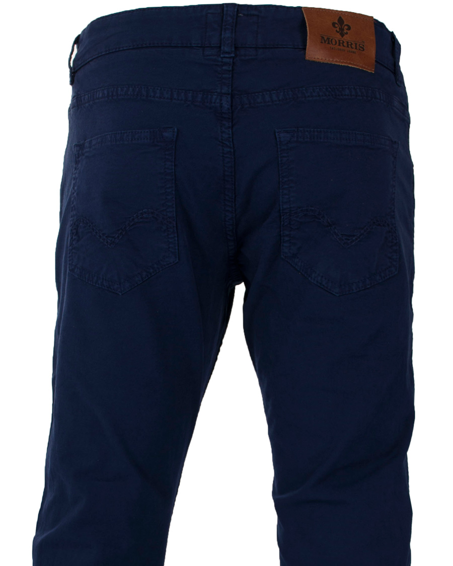 Heren | Jeans | Morris | James Canvas 5-Pocket Royal Blue