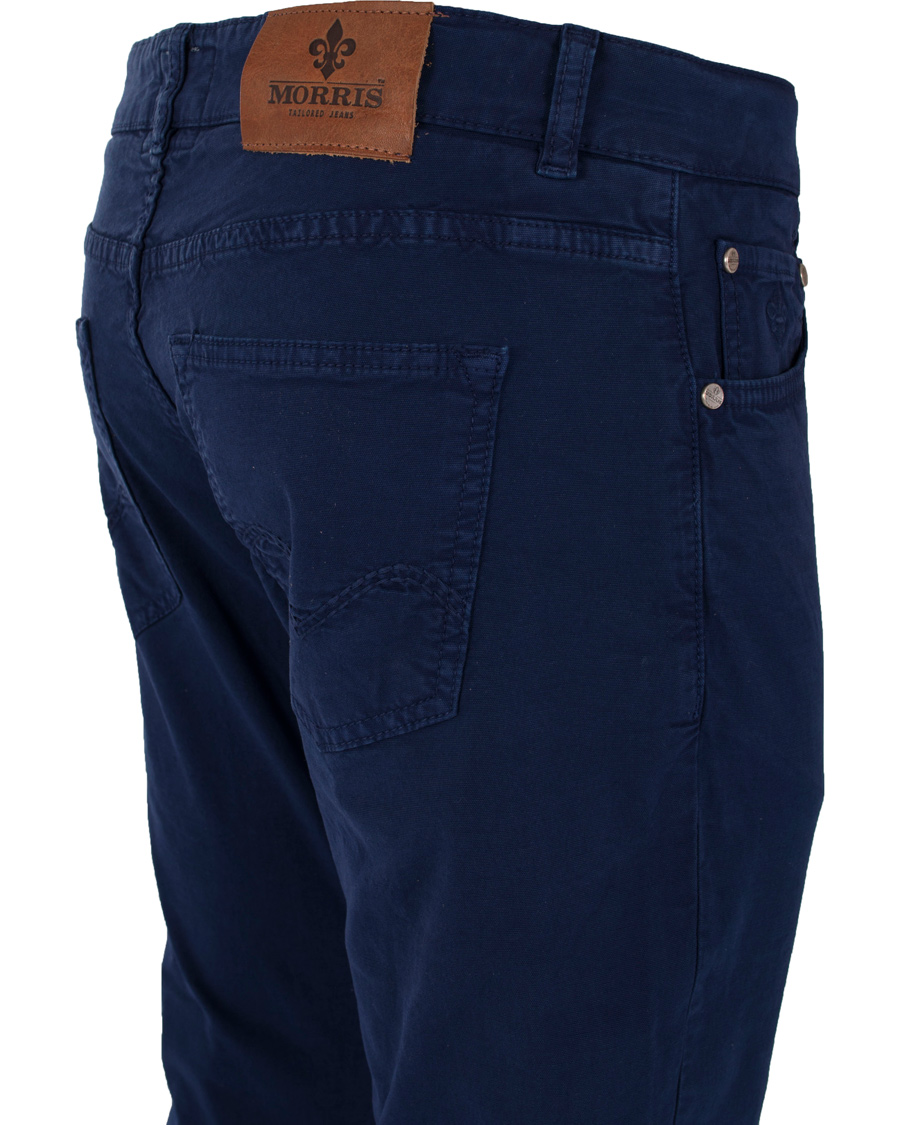 Heren | Jeans | Morris | James Canvas 5-Pocket Royal Blue