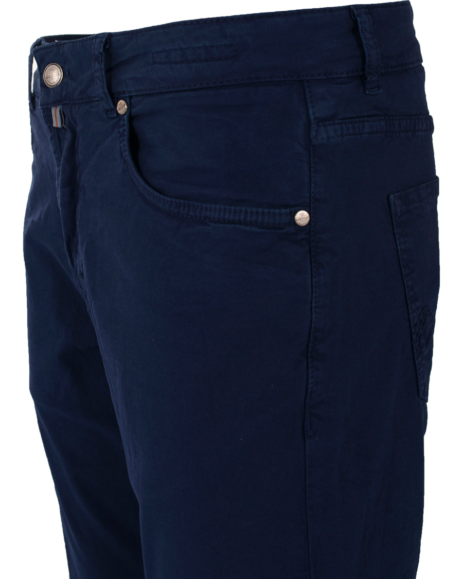 Heren | Jeans | Morris | James Canvas 5-Pocket Royal Blue