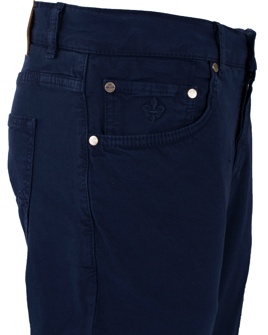 Heren | Jeans | Morris | James Canvas 5-Pocket Royal Blue