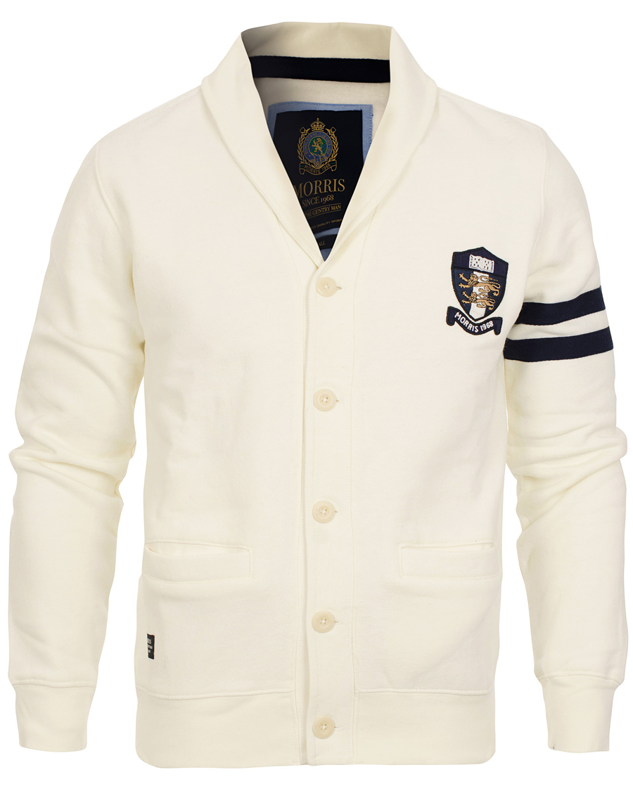 Heren | Truien | Morris | Merton College Cardigan Off White