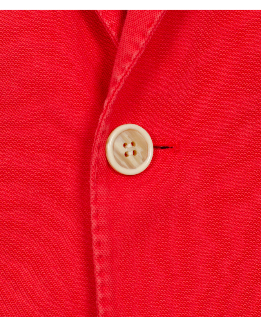 Heren | Blazers | Hackett | Garment Dye Jacket Red