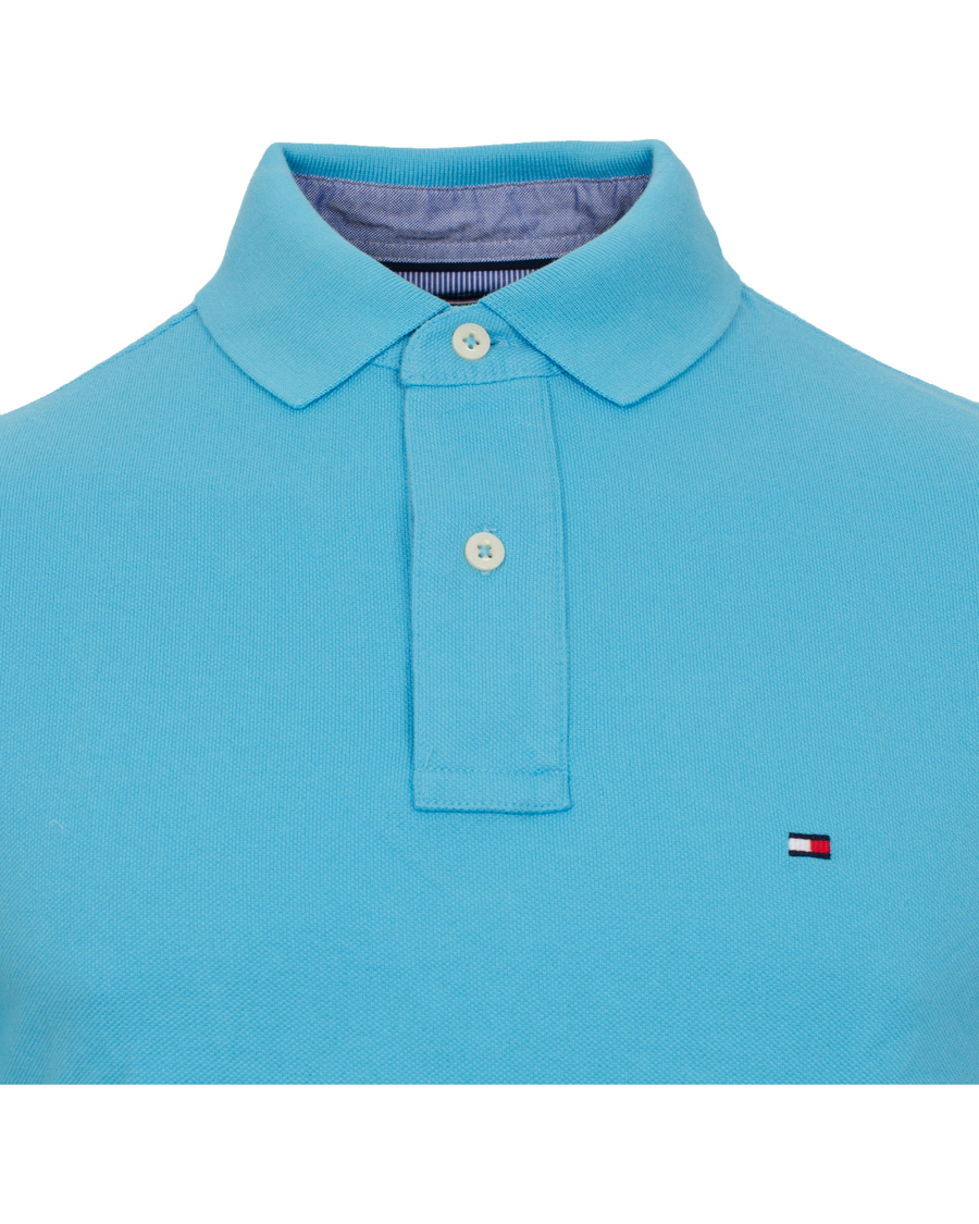 Heren | Polo's | Tommy Hilfiger | New Knit Piké Cyan Blue