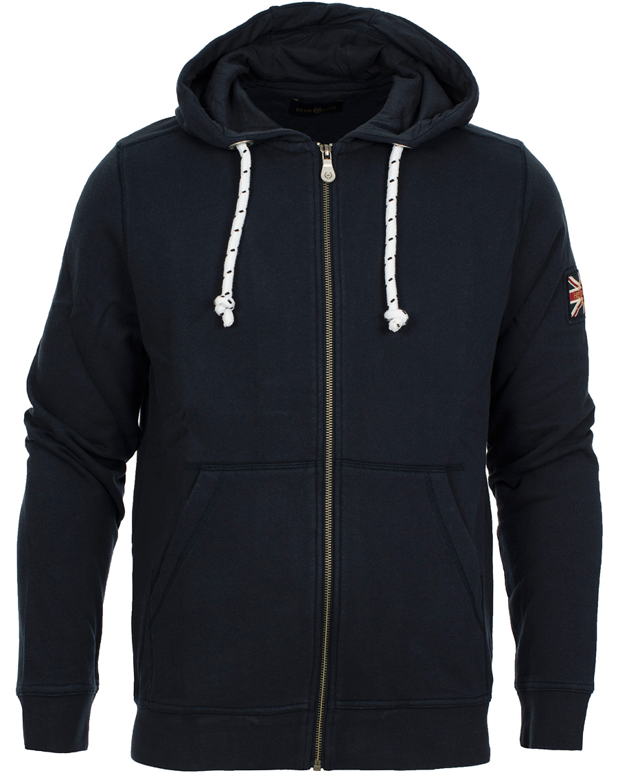Heren | Truien | Henri-Lloyd | Henri Lloyd Filey Hooded Full Zip Sweat Navy